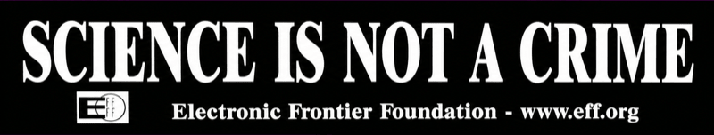 SCIENCE IS NOT A CRIME