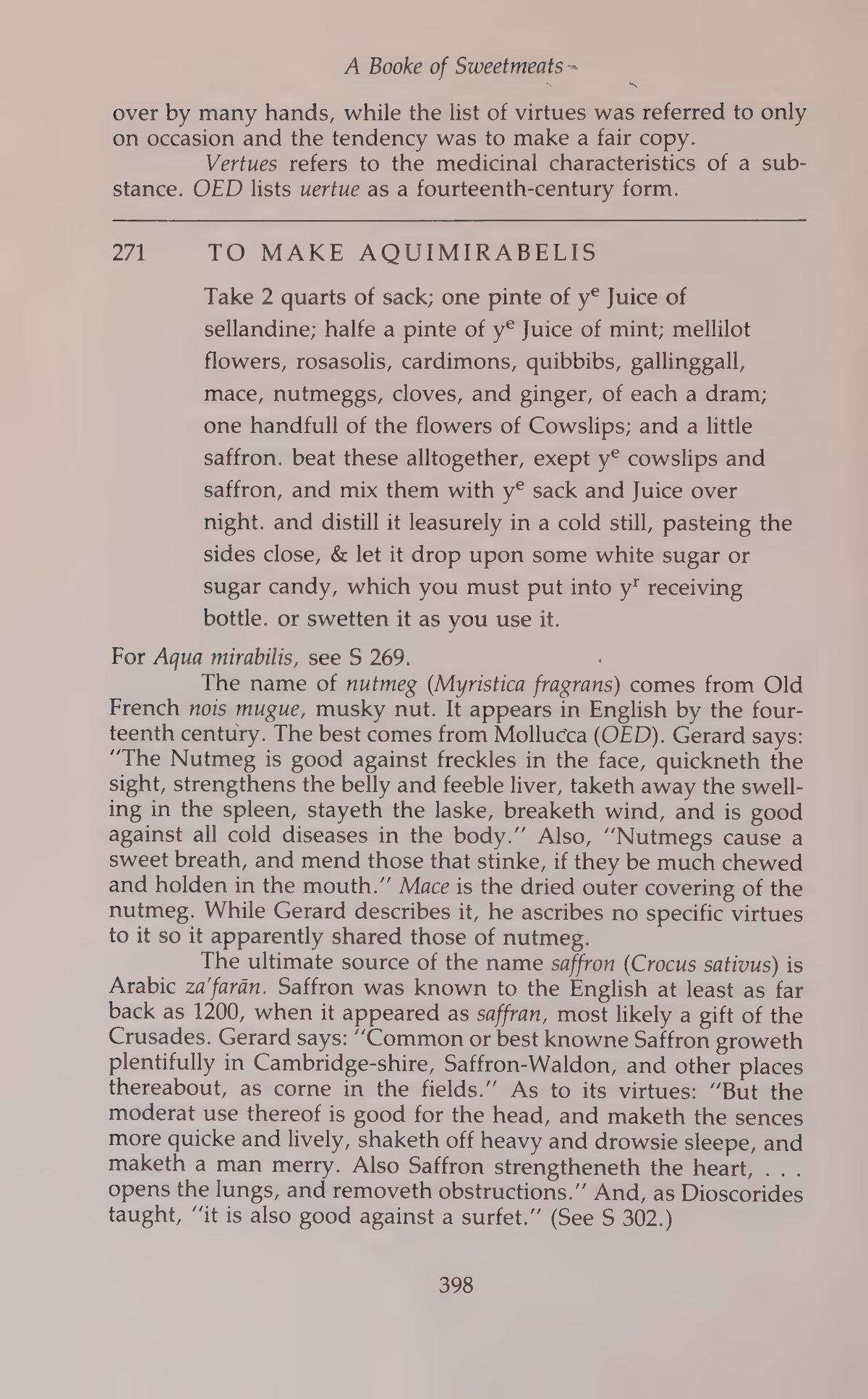 Printed page 398 containing Aquimirabelis